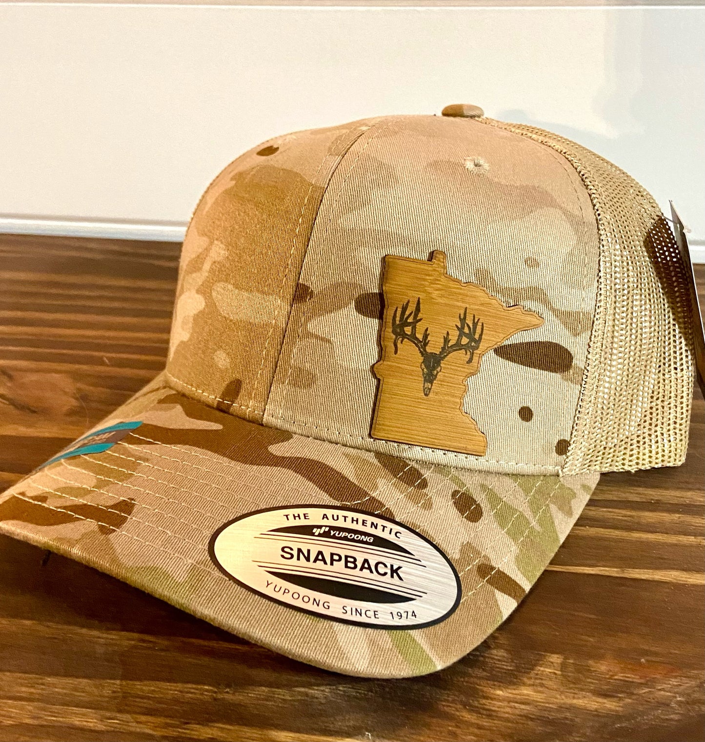 Khaki Camo MN Deer Skull Hat