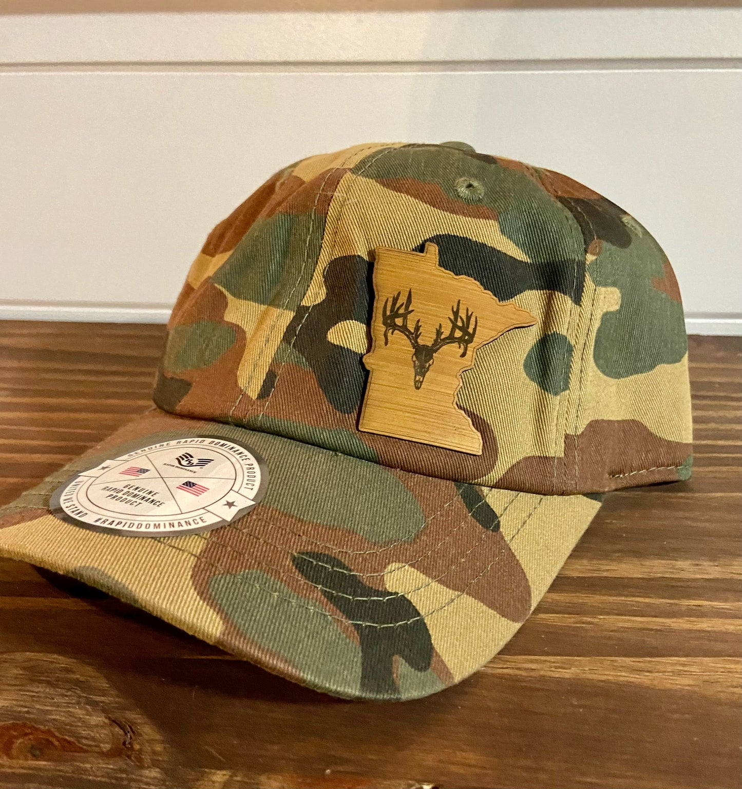 Camo MN Deer Skull Hat