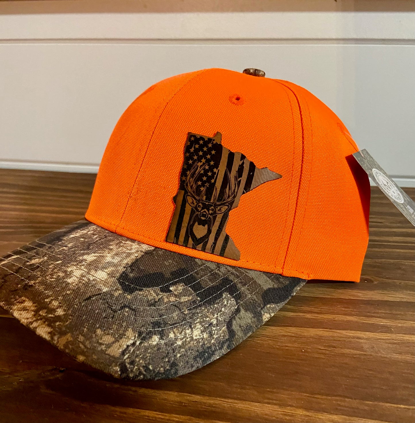 Blaze/Camo MN Deer Skull Hat